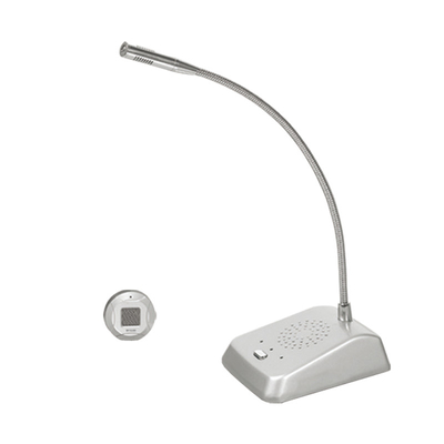 Dual Way Wired Window Intercom System Squelch Function For Glass Counter